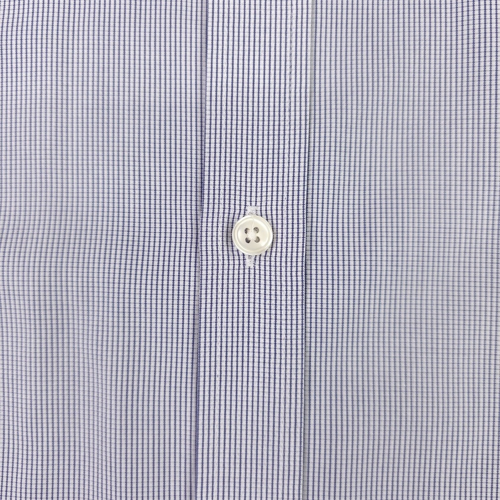 Hawes & Curtis Shirt Mens 16.5 34/35 Blue Check Tailored Slim Fit French Cuff - Picture 3 of 15